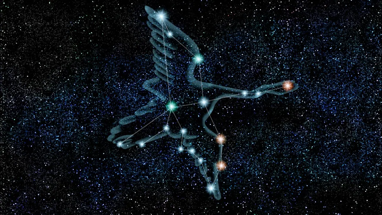 Constelación del Cisne con la estrella Deneb